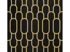 Espejo-Espejo de baño 50x70x2,5 cm madera maciza de mango y cristal Negro