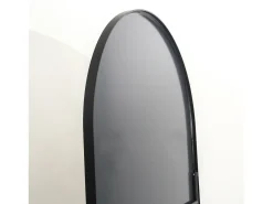 Espejo de cuerpo entero 162 x 53 cm, espejo de pie, espejo de pared grande, espejo de tocador de pie para dormitorio, salón, Negro Outlet