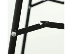 Espejo de cuerpo entero con soporte, diseño de arco, cristal, (150x50x3,6 cm) Negro Sale