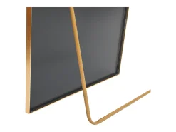 Espejo de cuerpo entero con marco fino , 180 x 80 cm, espejo grande de pie, para dormitorio, vestidor y espejo de pared. Dorado