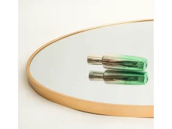 Espejo de cuerpo entero con marco fino , 180 x 80 cm, espejo grande de pie, para dormitorio, vestidor y espejo de pared. Dorado