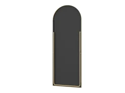 Espejo de cuerpo entero con marco fino , 180 x 80 cm, espejo grande de pie, para dormitorio, vestidor y espejo de pared. Dorado