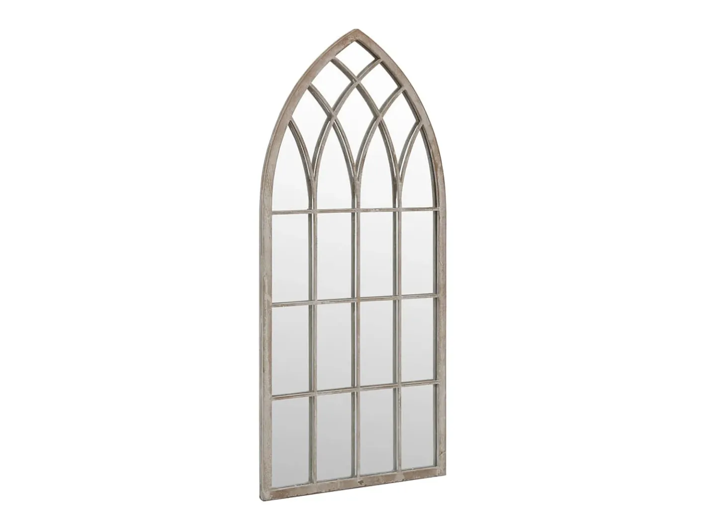 Espejo de jardín arena hierro para exterior 100x45 cm ES535894 Crema Online