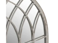 Espejo de jardín arena hierro para exterior 100x45 cm ES535894 Crema Online