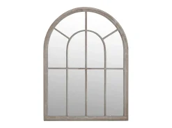 Espejo De Pared|Espejo-Espejo de jardín arena hierro para exterior 60x45 cm ES333209 Crema