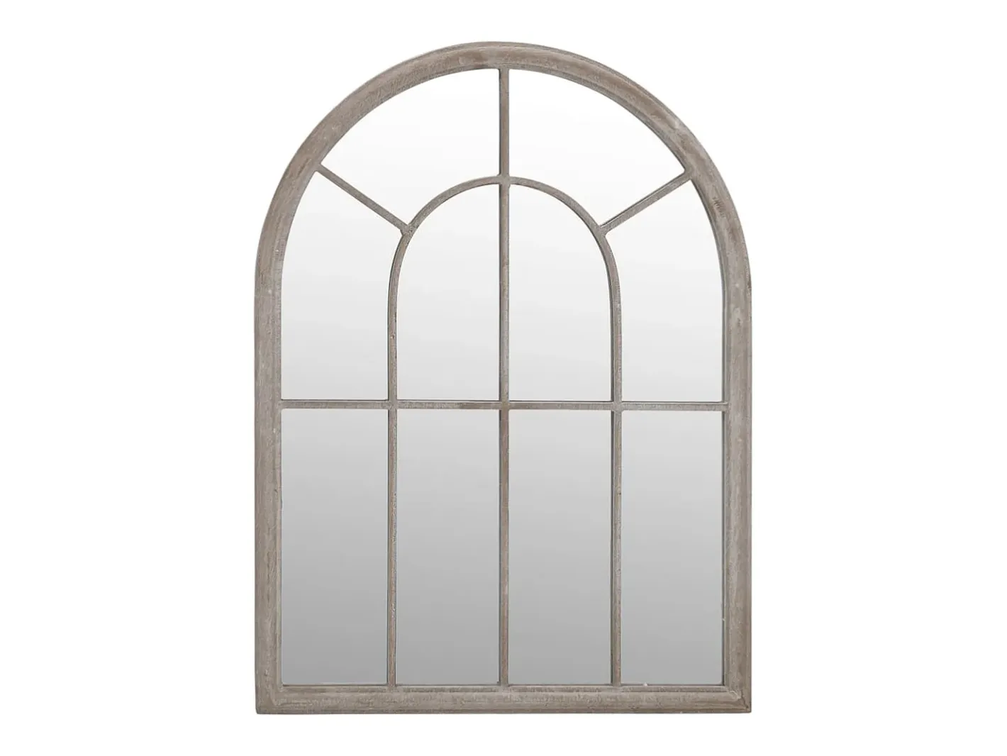 Espejo De Pared|Espejo-Espejo de jardín arena hierro para exterior 60x45 cm ES333209 Crema