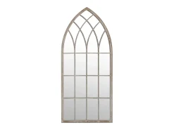 Espejo De Pared|Espejo-Espejo de jardín arena hierro para exterior 70x30 cm ES471099 Crema