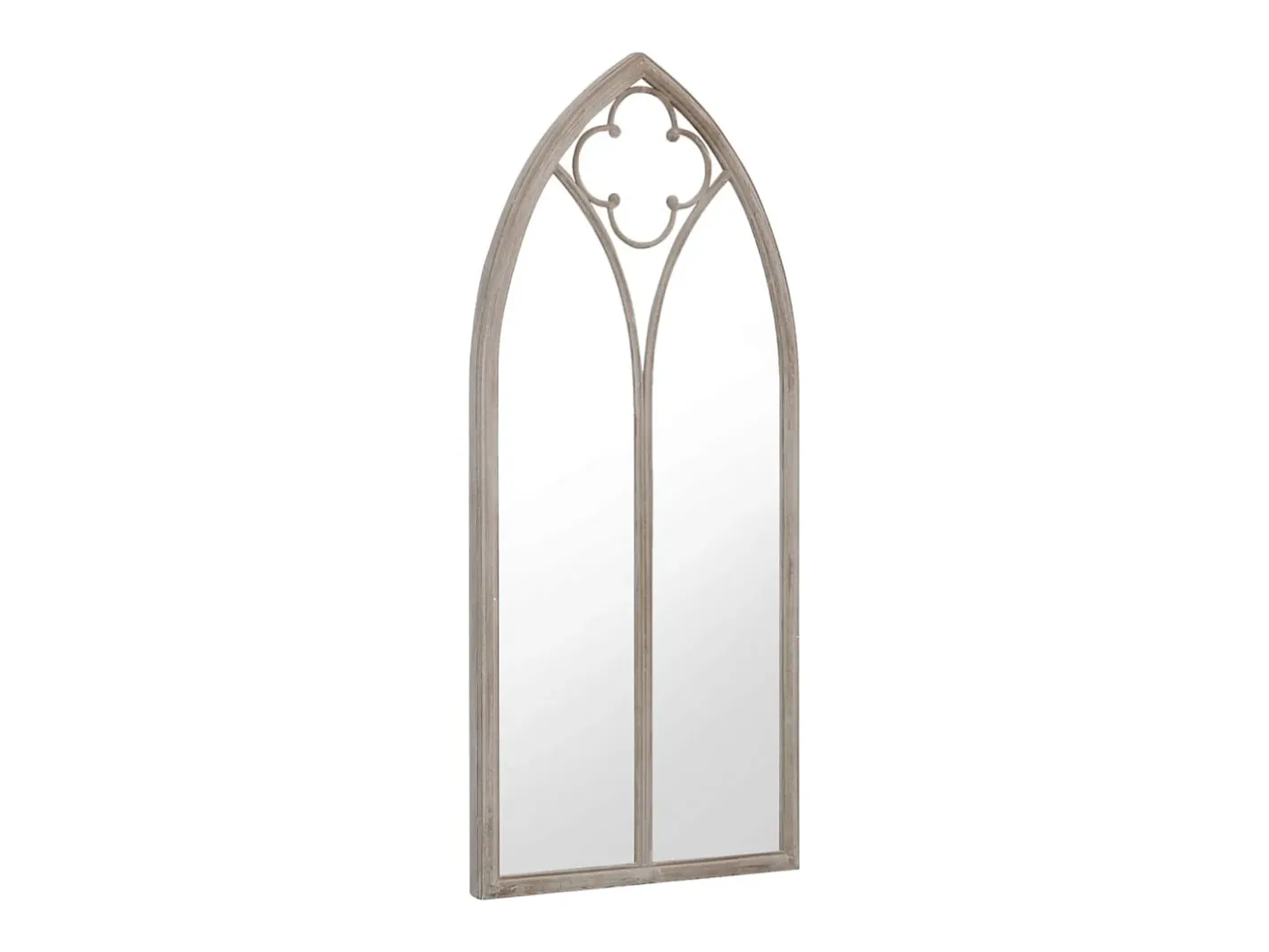 Espejo De Pared|Espejo-Espejo de jardín arena hierro para exterior 100x45 cm ES608499 Crema