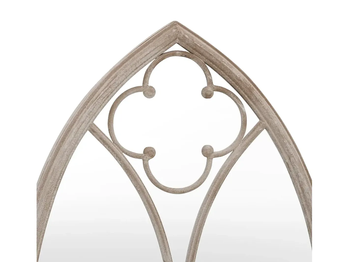 Espejo De Pared|Espejo-Espejo de jardín arena hierro para exterior 100x45 cm ES608499 Crema