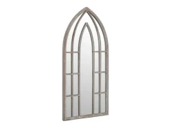 Espejo De Pared|Espejo-Espejo de Jardín Arena 100x45cm Hierro para uso exterior Crema