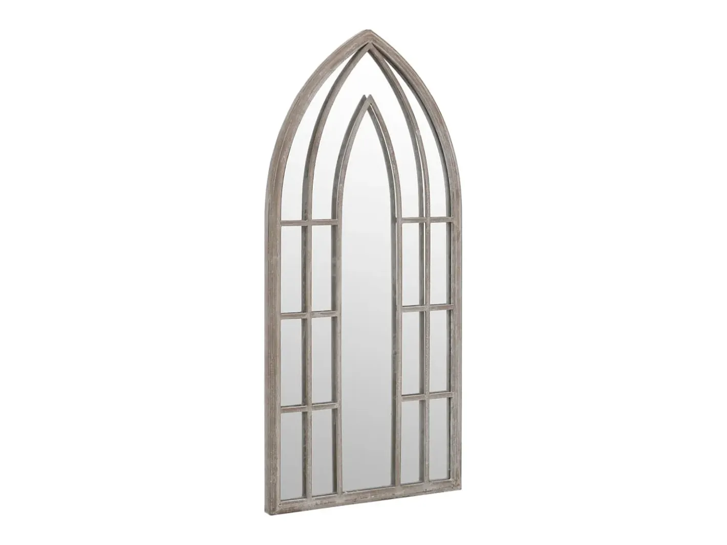 Espejo De Pared|Espejo-Espejo de Jardín Arena 100x45cm Hierro para uso exterior Crema