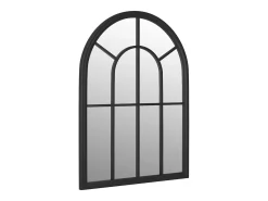 Best Espejo de jardín hierro para exterior 60x45 cm ES832191 Negro