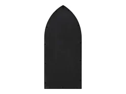 Espejo de jardín hierro para exterior 100x45 cm ES255172 Negro New