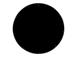 Outlet Espejo de jardín 60x2,5 cm hierro redondo uso exterior Negro