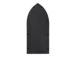 Espejo-Espejo de jardín 70x30 cm Hierro para uso exterior Negro