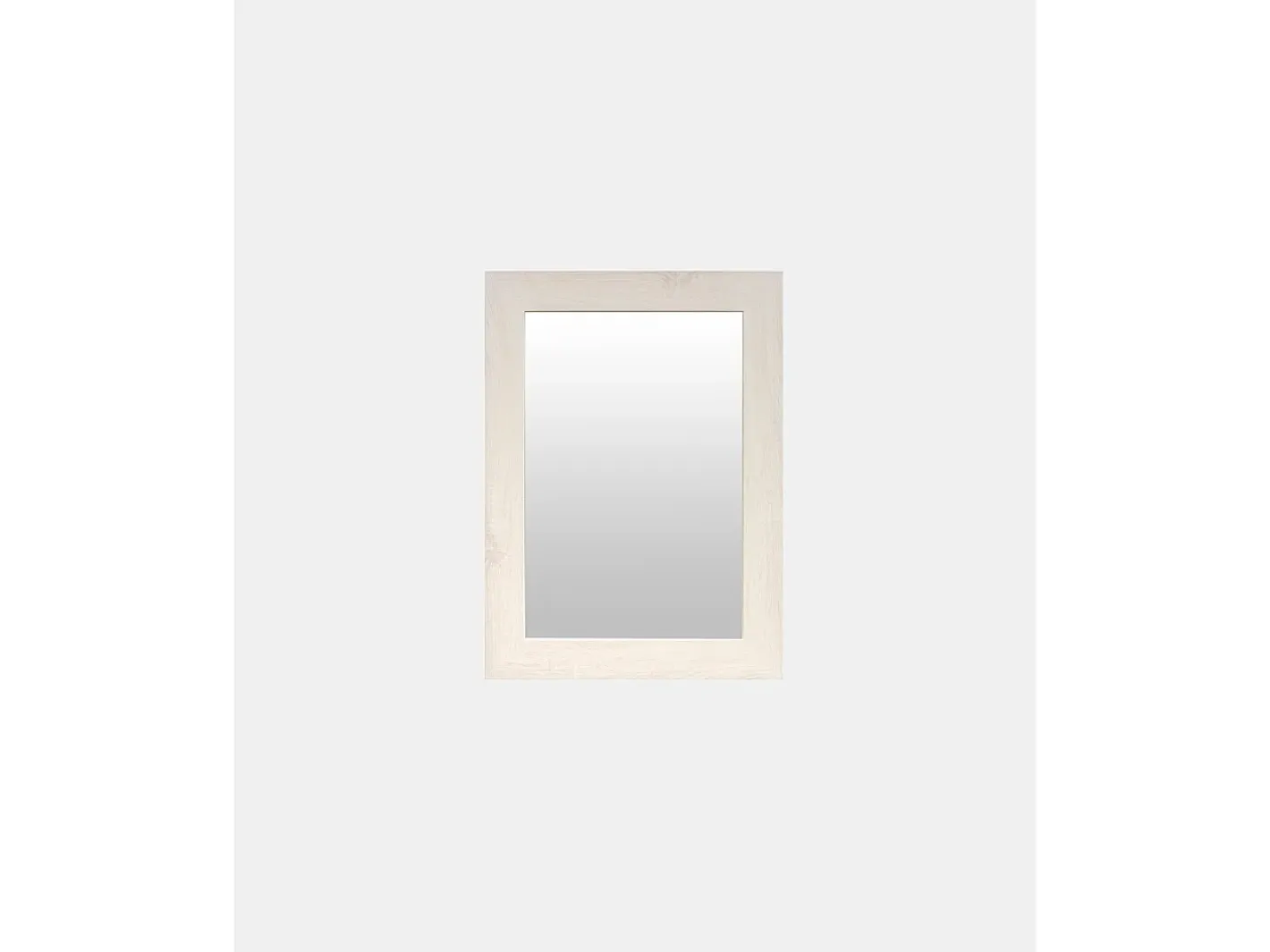 DECOWOOD Espejo De Pared|Espejo-Espejo de madera color beige de 70x150cm - SAND - Blanco