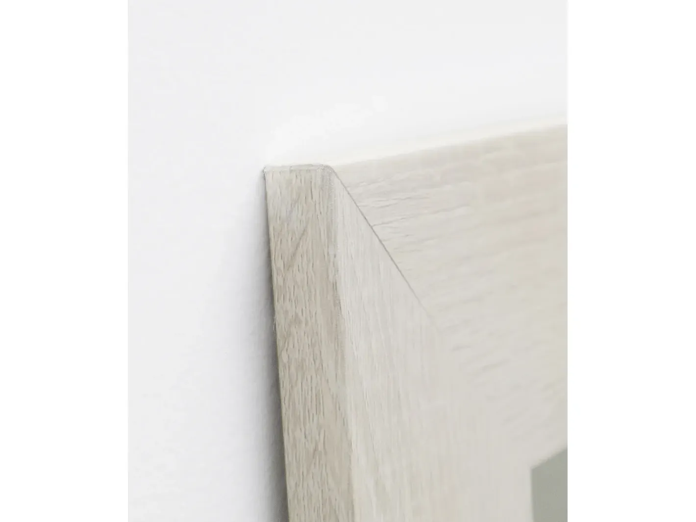 DECOWOOD Espejo De Pared|Espejo-Espejo de madera color beige de 70x150cm - SAND - Blanco
