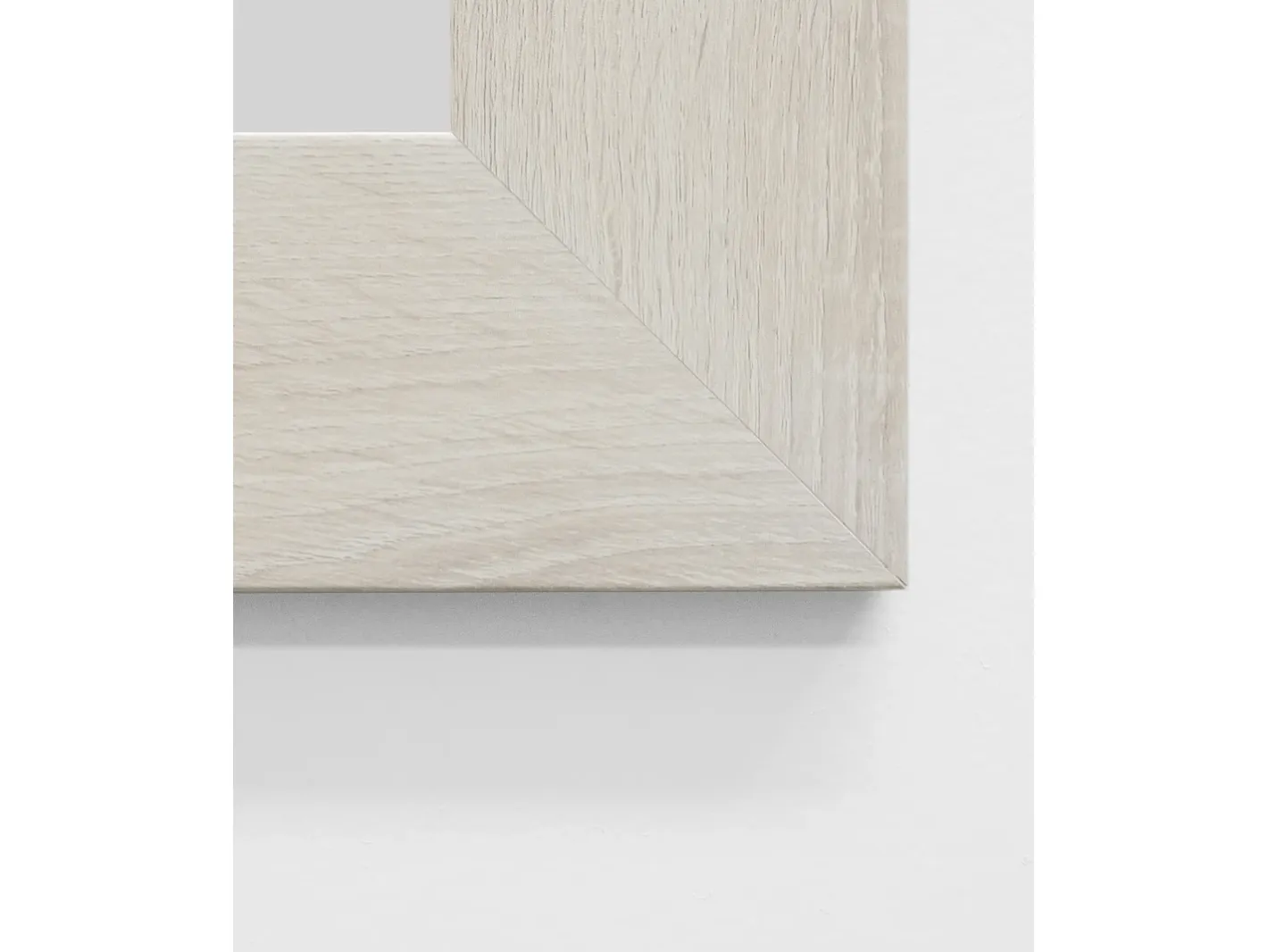DECOWOOD Espejo De Pared|Espejo-Espejo de madera color beige de 70x150cm - SAND - Blanco