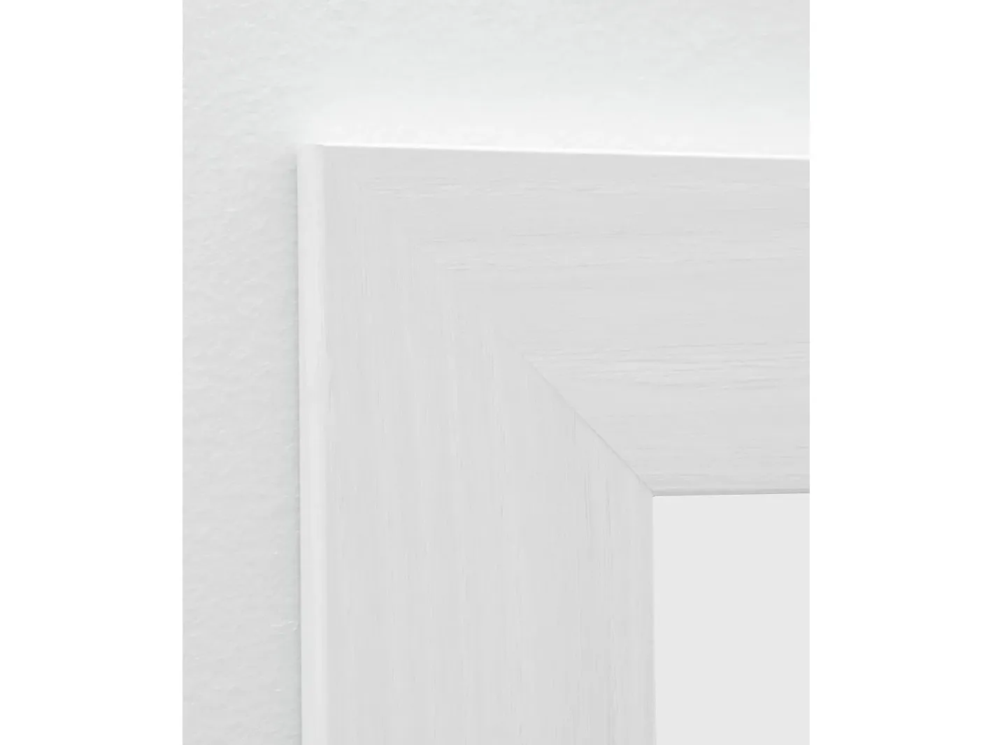 DECOWOOD Espejo de madera color de 64x84cm - EIRA - Blanco