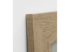 DECOWOOD Espejo de madera color roble oscuro de 60x80cm - TERRA - Marru00f3n Discount