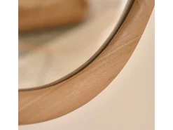 BERAH GETAH Espejo de madera de teca maciza de 90 cm Color natural claro Sale