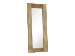 Discount Espejo de madera maciza de mango 50 x 110 cm Marru00f3n