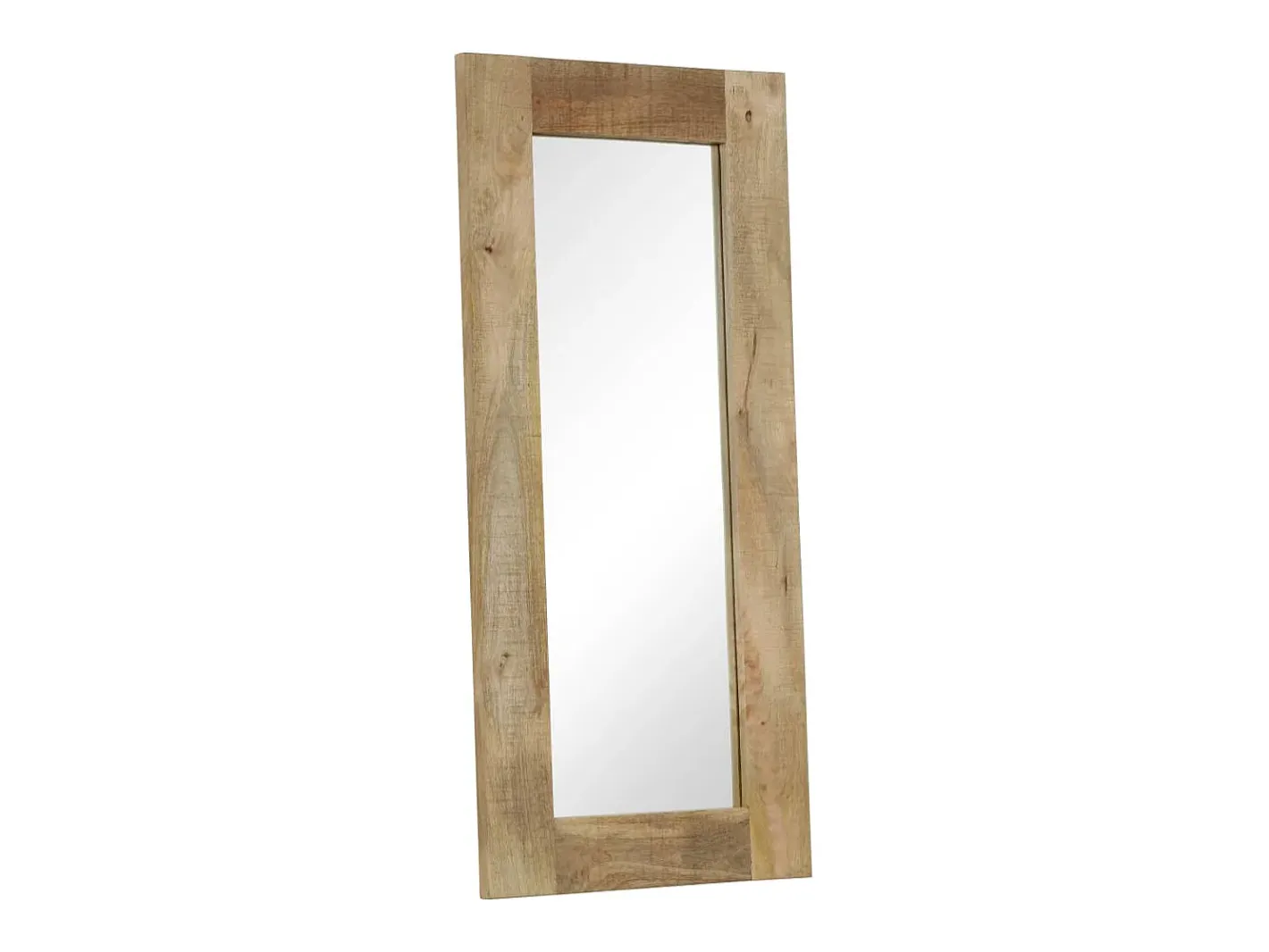 Discount Espejo de madera maciza de mango 50 x 110 cm Marru00f3n