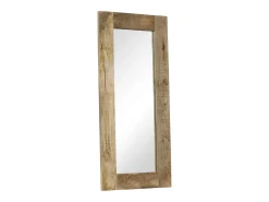 Discount Espejo de madera maciza de mango 50 x 110 cm Marru00f3n