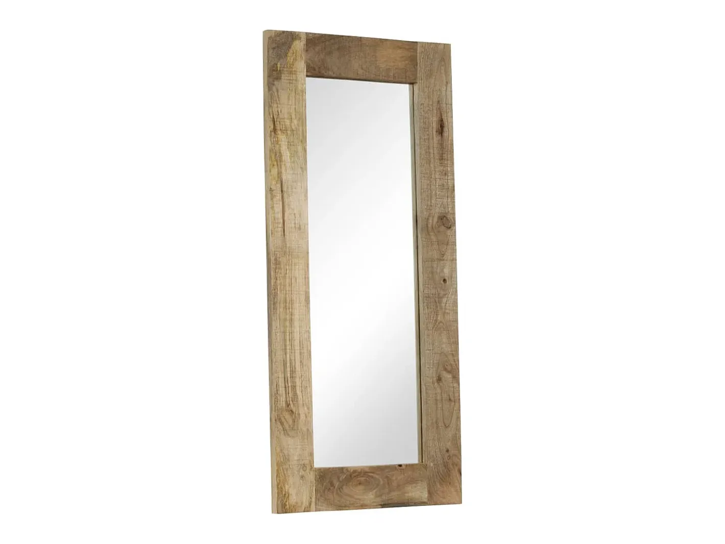 Discount Espejo de madera maciza de mango 50 x 110 cm Marru00f3n