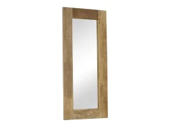 Discount Espejo de madera maciza de mango 50 x 110 cm Marru00f3n