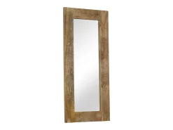 Discount Espejo de madera maciza de mango 50 x 110 cm Marru00f3n