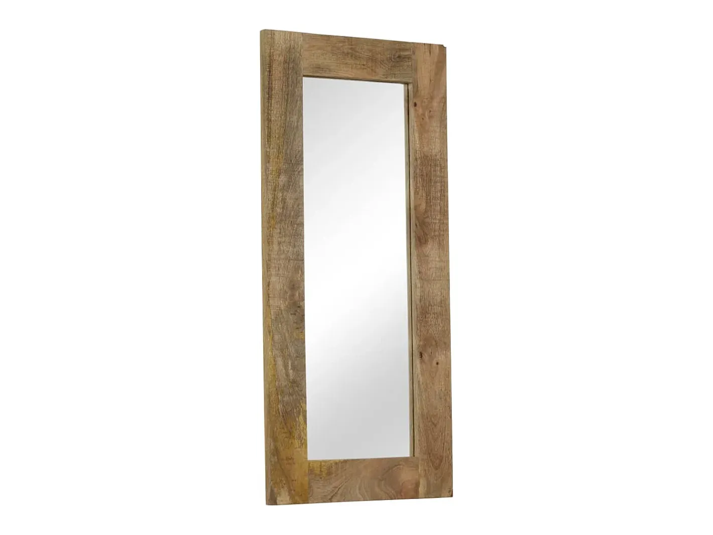 Discount Espejo de madera maciza de mango 50 x 110 cm Marru00f3n