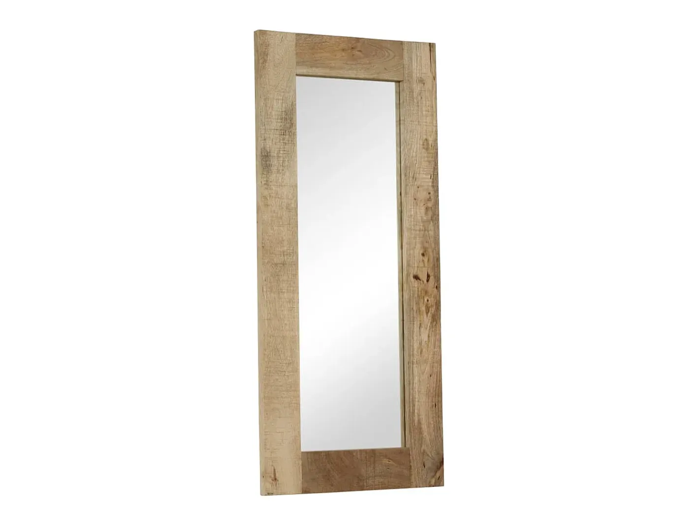 Discount Espejo de madera maciza de mango 50 x 110 cm Marru00f3n