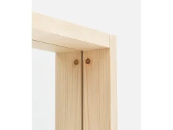 DECOWOOD Espejo de madera maciza tono natural de 160x60cm - WALLS - Beige Discount