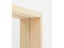 Clearance DECOWOOD Espejo de madera maciza tono natural de 160x60cm - WALLS - Beige