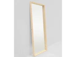 Discount DECOWOOD Espejo de madera maciza tono natural de 160x80cm - WALLS - Beige