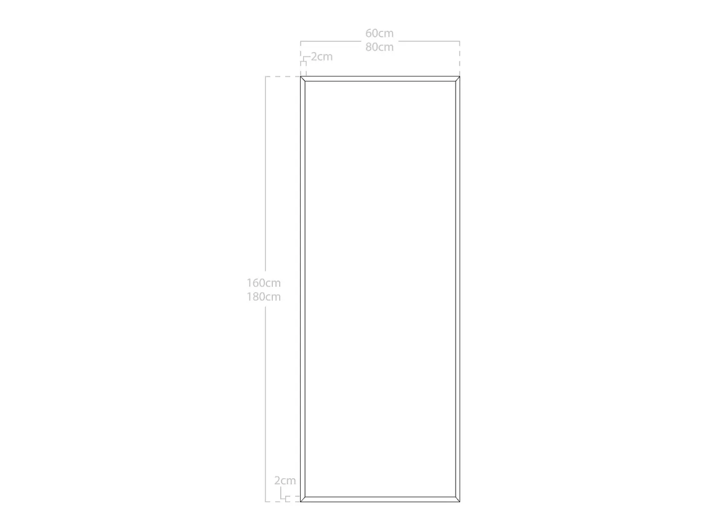 Discount DECOWOOD Espejo de madera maciza tono natural de 160x80cm - WALLS - Beige