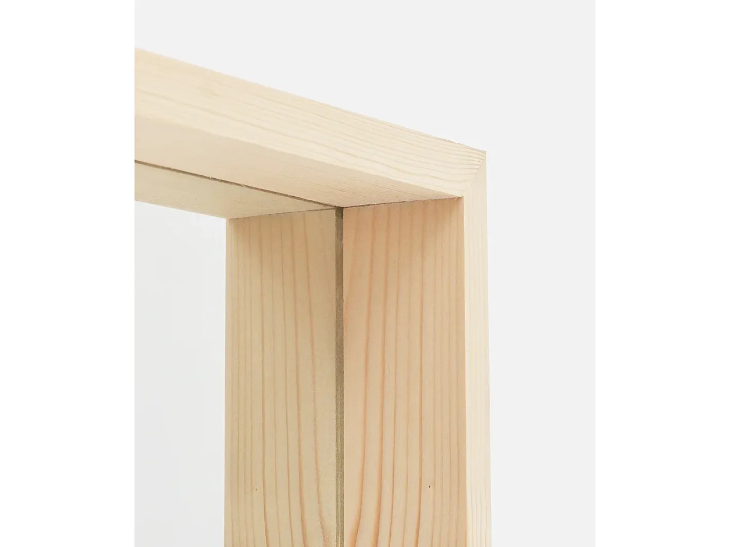 Discount DECOWOOD Espejo de madera maciza tono natural de 160x80cm - WALLS - Beige