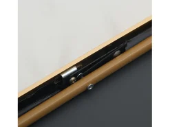 Espejo de maquillaje en vidrio templado, marco de aleación de aluminio, arqueado, 165*60 cm, Dorado Sale