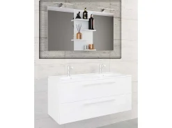 VCM Espejo-Espejo de muebles de baño Budasi Blanco 0 Multicolor