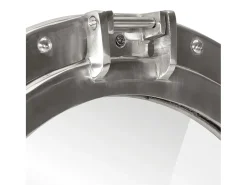Clearance Espejo de ojo de buey de pared aluminio y vidrio Ø38 cm ES238805 Plateado