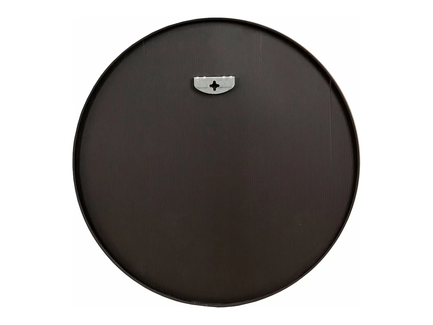 Helloshop26 Espejo de pared 60 cm de diámetro marco de aluminio 03_0007935 Negro Discount