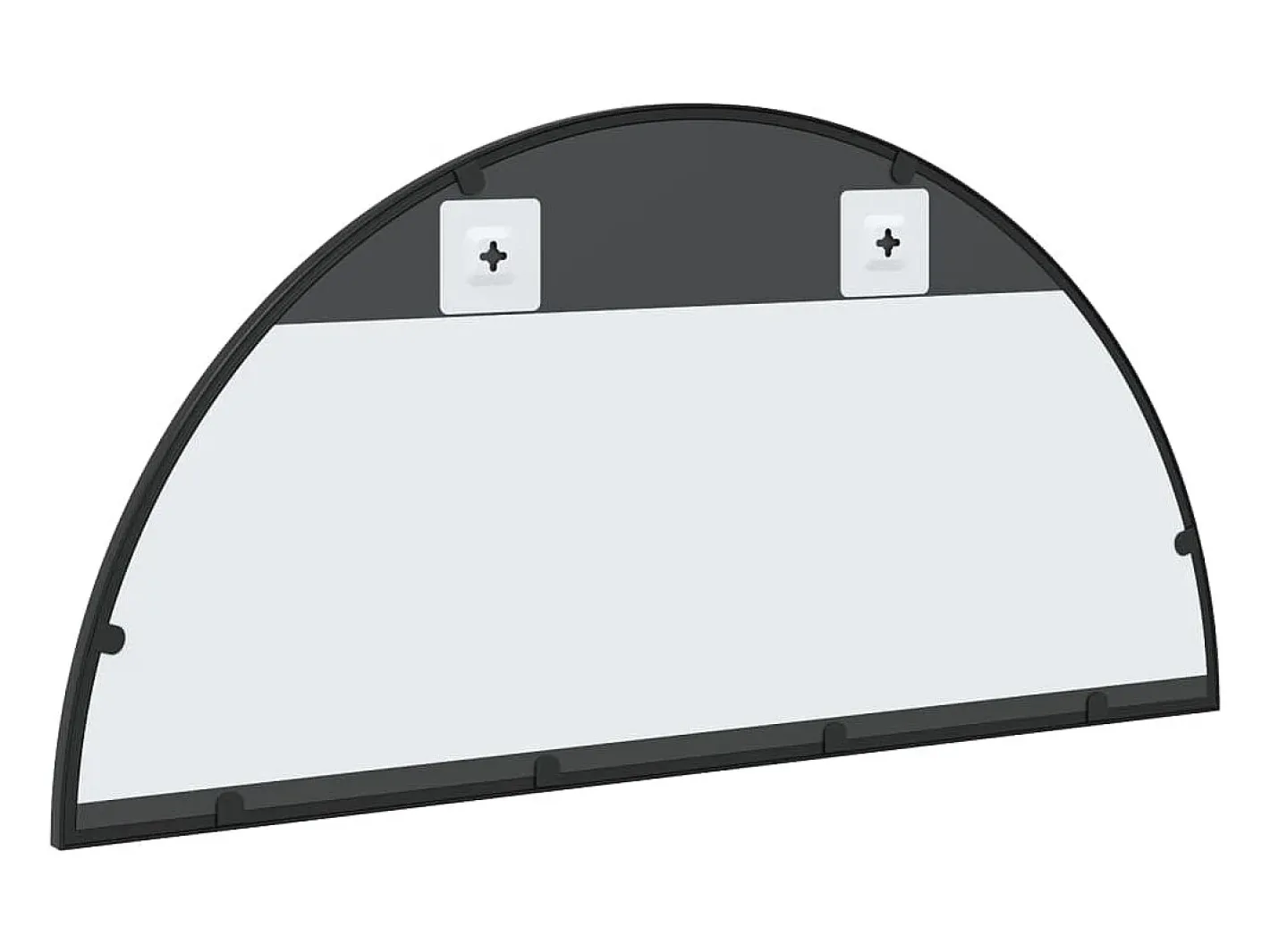 Discount Espejo de pared arco de hierro 80x40 cm ES286497 Negro