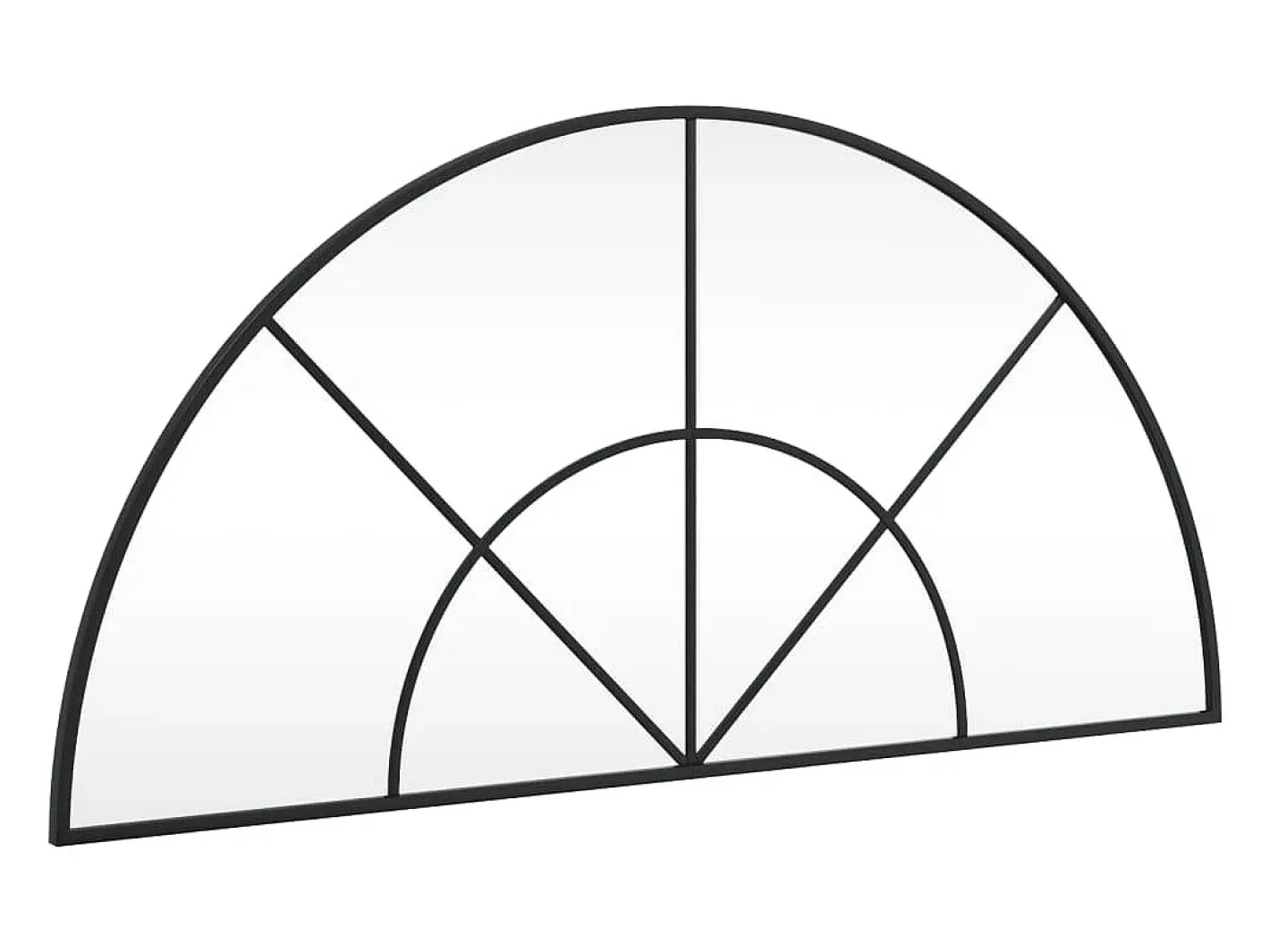 Espejo de pared arco de hierro 100x50 cm ES400291 Negro