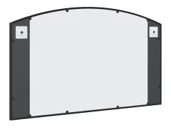 Espejo De Pared|Espejo-Espejo de pared arco de hierro 100x60 cm ES679659 Negro