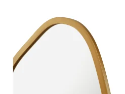 Sale Helloshop26 Espejo de pared asimétrico 80 x 58 cm dorado 03_0007903 Amarillo
