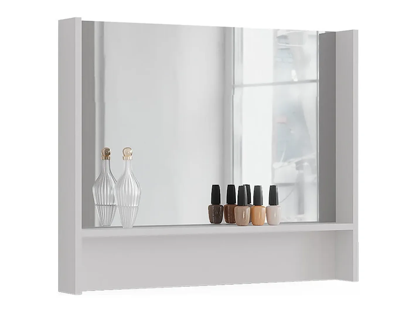 Vicco Espejo-Espejo de pared 80x10x65 sherry Blanco