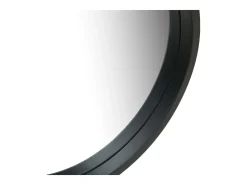 Espejo De Pared|Espejo-Espejo de pared con correa 40 cm Negro