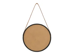 Espejo De Pared|Espejo-Espejo de pared con correa 40 cm Negro