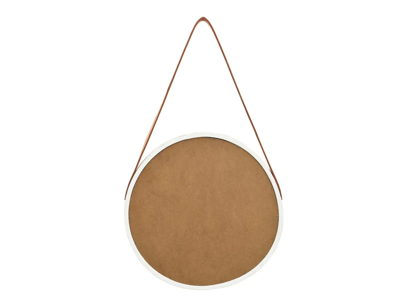 Discount Espejo de pared con correa 40 cm Blanco